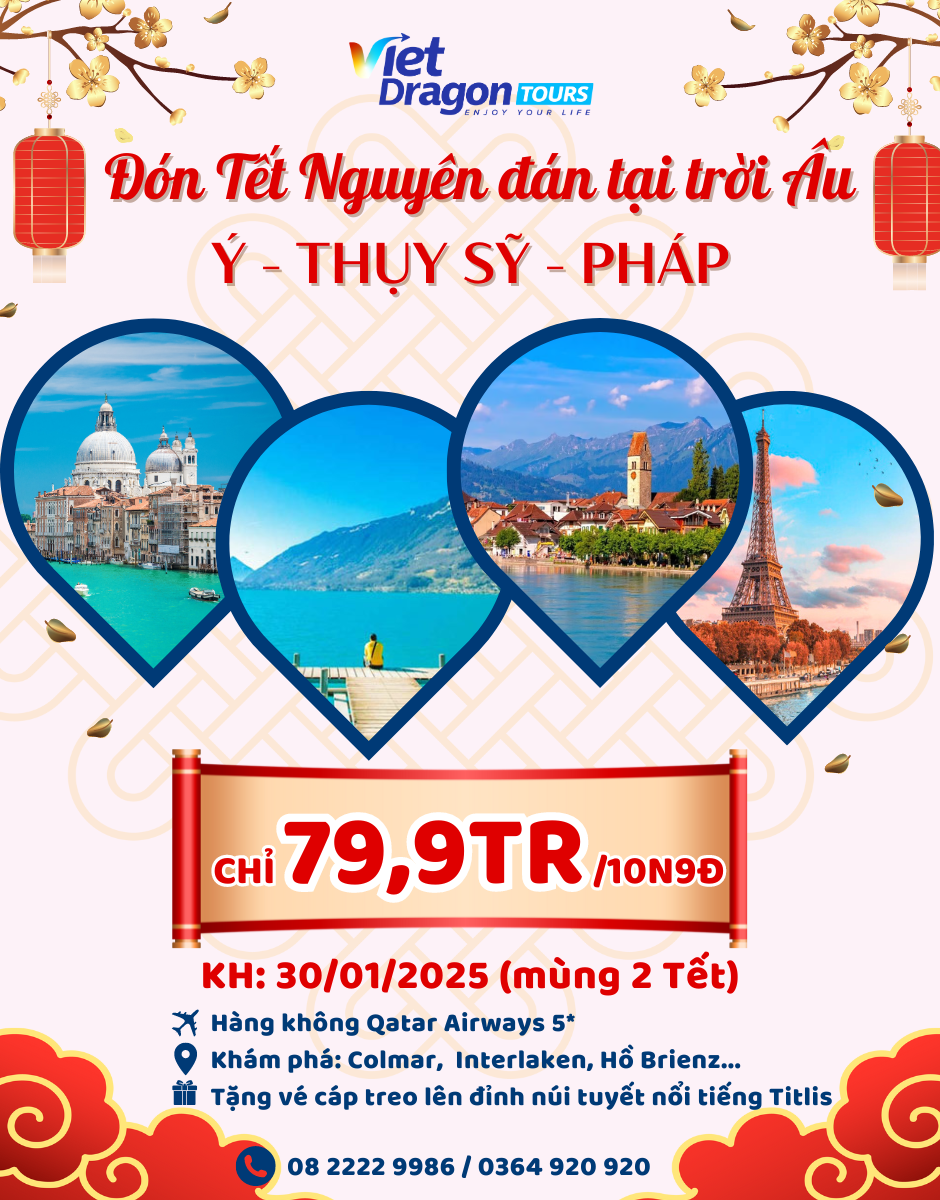KHÁM PHÁ Ý – THỤY SĨ – PHÁP