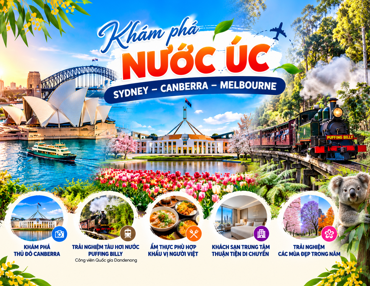 HÀ NỘI – SYDNEY – CANBERRA - MELBOURNE - HÀ NỘI